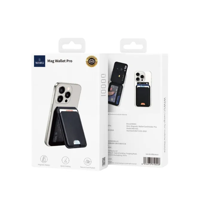 WiWU MW-003 Mag Wallet Magnetic Card Holder with Stand — photo 7