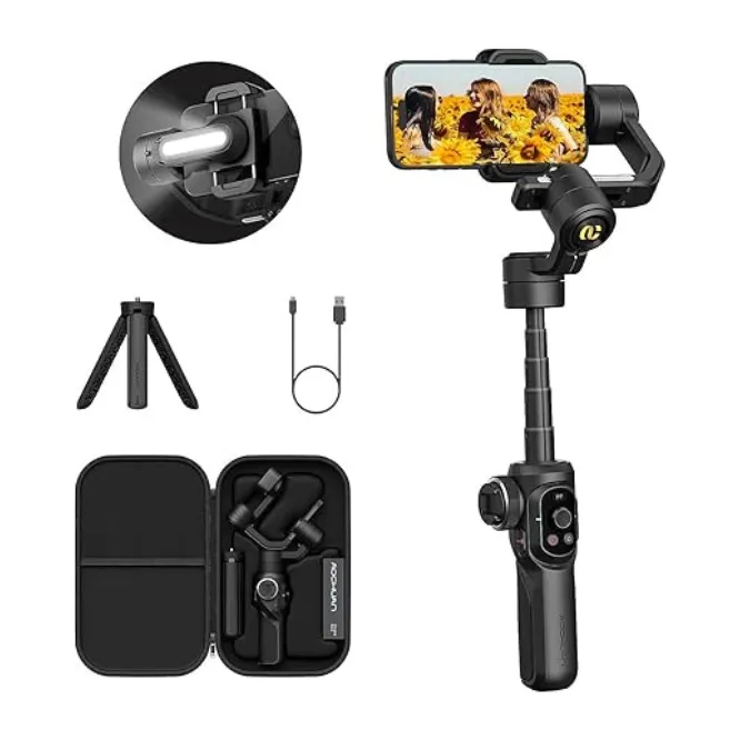 Aochuan Smart S2 Gimbal Handheld Stabilizer for Smartphone Multi-Function Mode