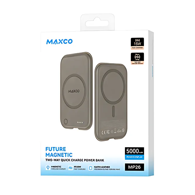 Maxco MP26 5000mAh 15W Gray Power Bank With MagSafe — photo 2