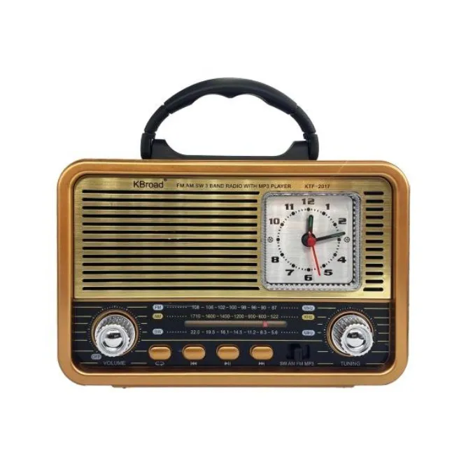 Other / Generic KTF-2017 Retro Radio Bluetooth Speaker
