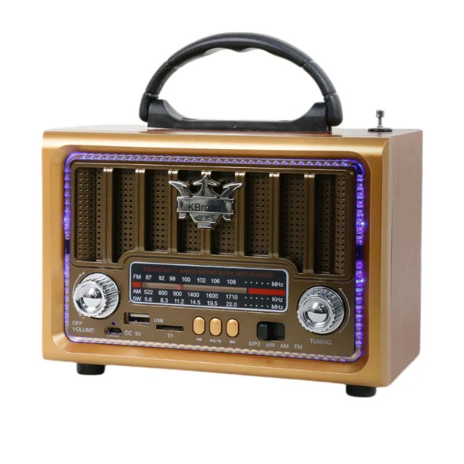 Other / Generic KTF-2016 Full Band Retro Radio Portable Bluetooth Speaker — photo 2