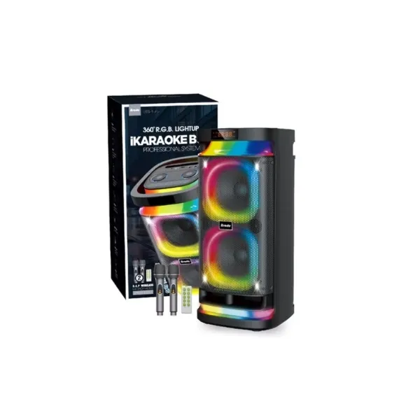 Brodu BTS-1990 60W Dual 8-Inch Karaoke Speaker — photo 3