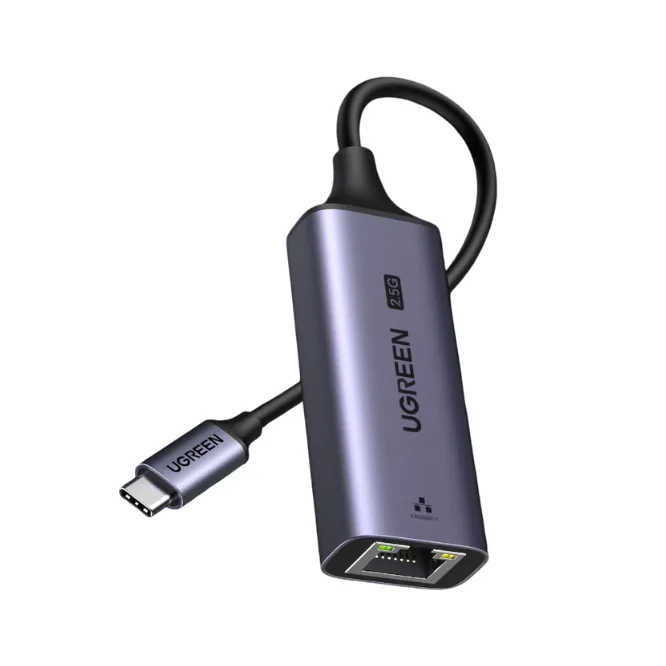 Ugreen 25052 CM648 USB-C To RJ45 Ethernet 2.5G Adapter Gray — photo 2