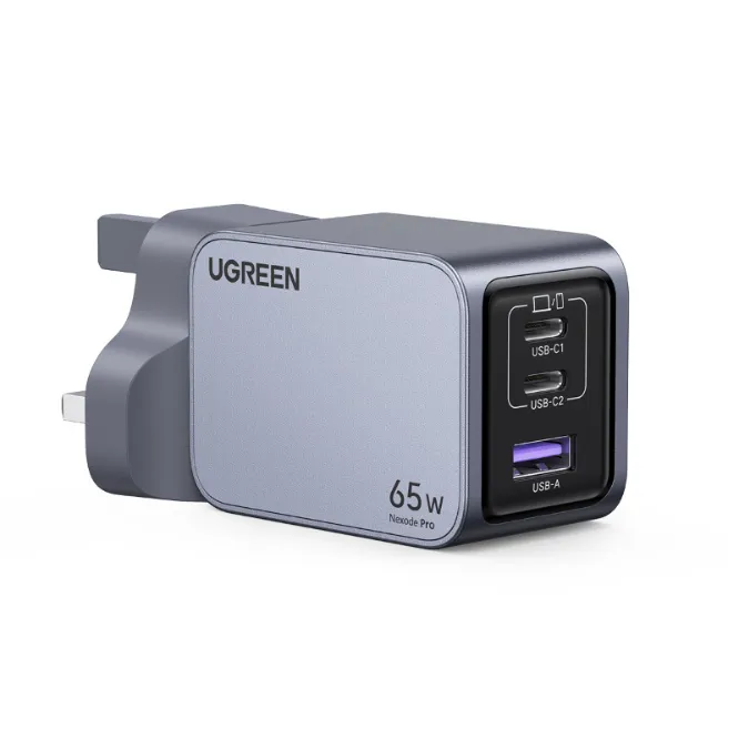 Ugreen 25872 Nexode Pro X755 65W PD GaN Fast Charger (2C1A) with 100W USB-C to USB-C Cable — photo 2