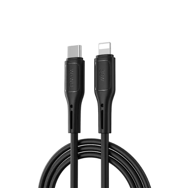 WiWU WI-C043E Starlink 30W Type-C To Lightning 1M Cable Black — photo 2