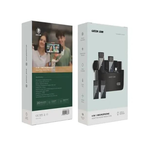 Green Lion GN4N1MICTCBK 4 In 1 Microphone Type-C — photo 3