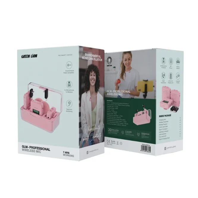 Green Lion GNPGLMMICPK GLM-Professional Wireless Mic Pink — photo 3