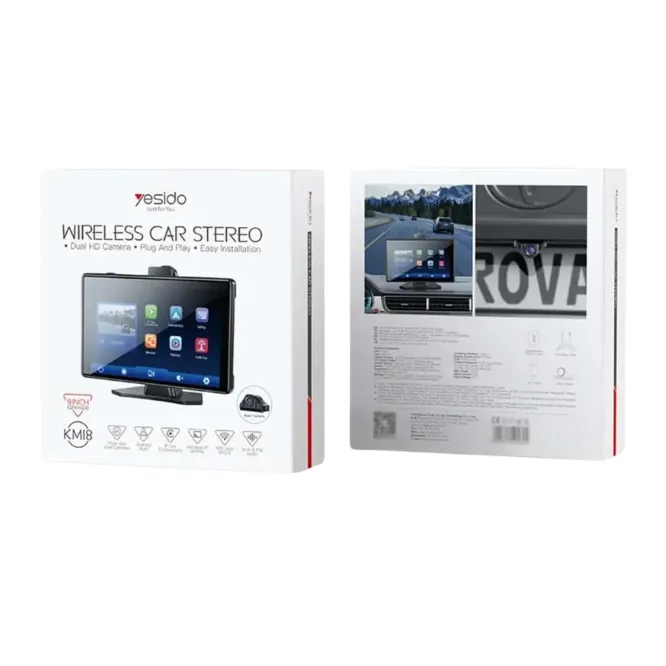 Yesido KM18 9 inch Center Console CarPlay Portable Car Video Navigation with Driving Recorder — photo 5