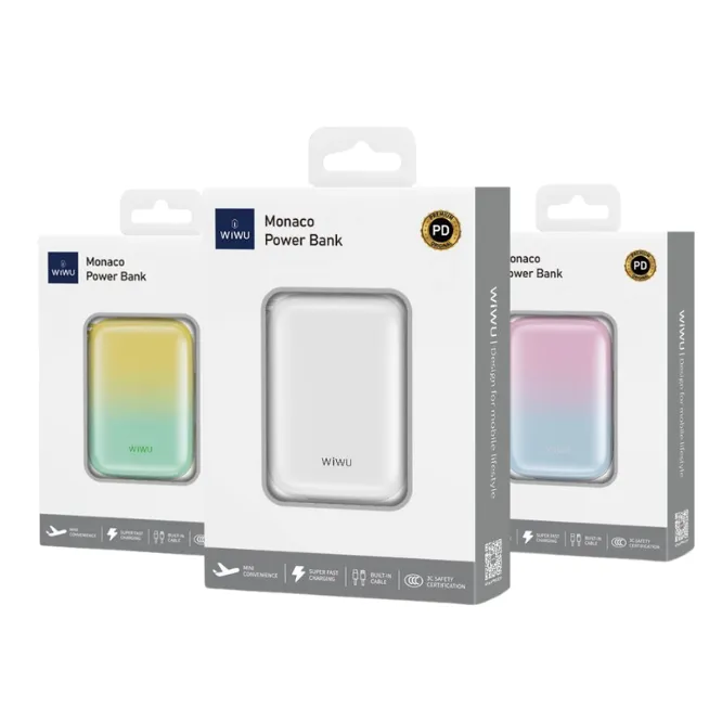 WiWU WI-P042 10000mAH Powerbank Monaco Pearl Gradient Color — photo 10