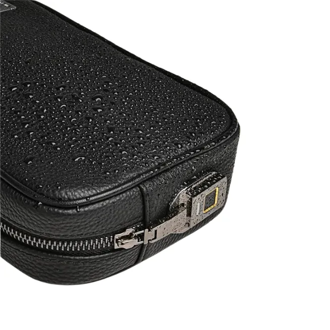 WiWU Master Geniune Leather Fingerprint Lock Pouch Black — photo 4