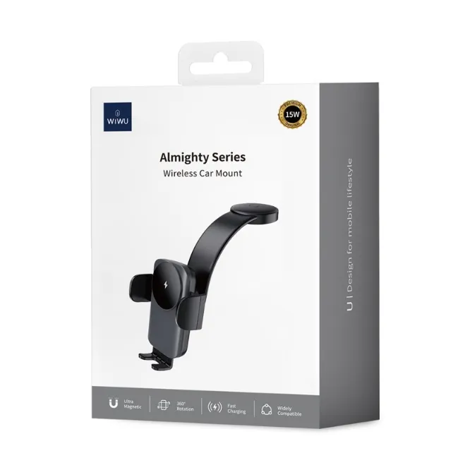 WiWU CH-322 Almighty Wireless Car Mount Black — photo 8
