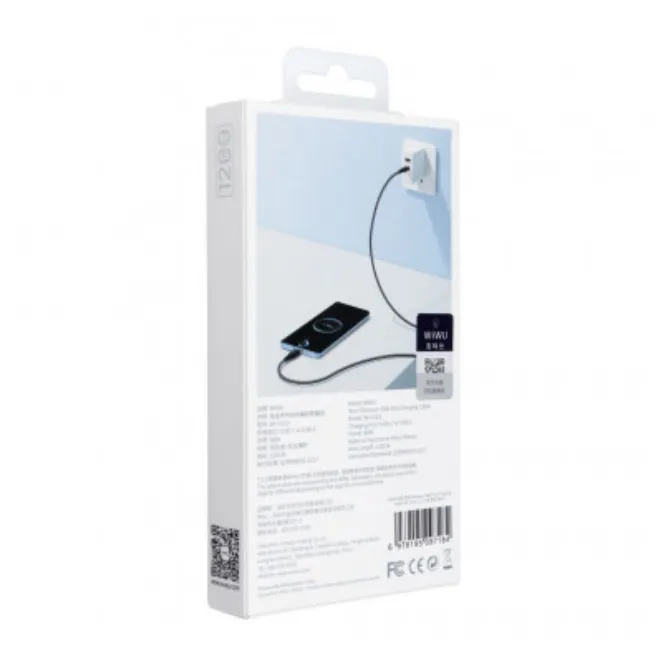 WiWU WI-C013 Platinum 60W Type-C To Type-C 120cm – Black — photo 4