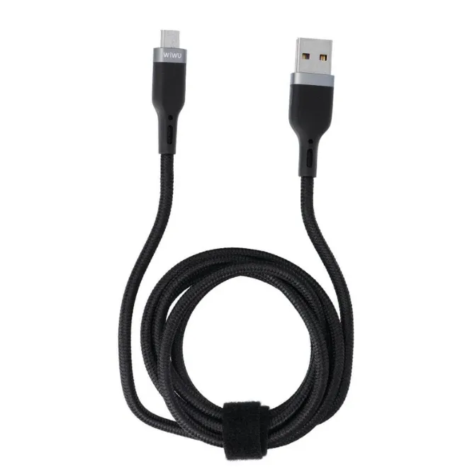 WiWU WI-C019 Platinum Cable 120cm Black (USB To Type-C/ Lightning / Micro ) — photo 7
