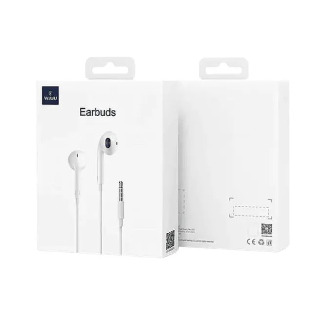 WiWU Earbuds 101 3.5mm Earphone – White — photo 4