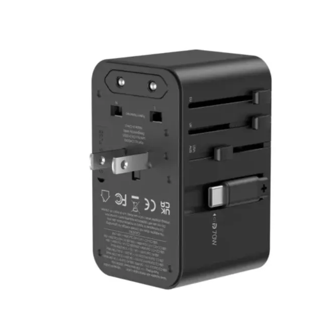 WiWU WI-UA004 70w Gan Universal Plug Adapter Black — photo 2