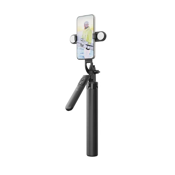 WiWU WI-SE012 Live Braodcast Tripod Selfie Stick Black — photo 2