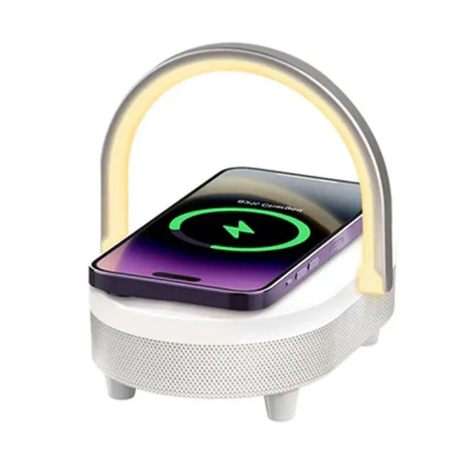 Recci RLS-L16 4 in 1 Speaker And Wireless Charger 15W
