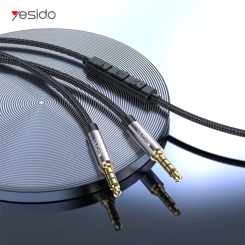 Yesido Audio Cable 3.5MM Male To Male With Volume Control YAU-30 — photo 2