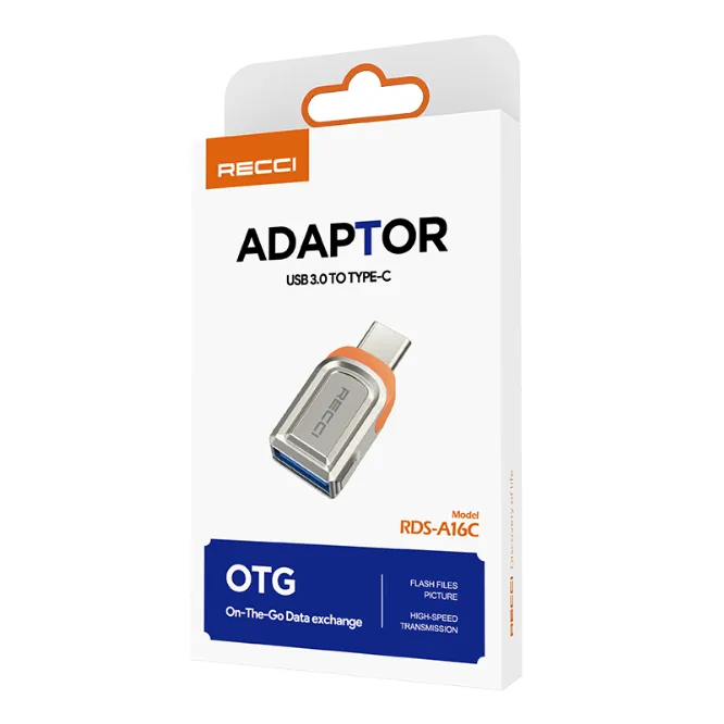 Recci RDS-A16C USB 3.0 To Type-C Adapter — photo 3