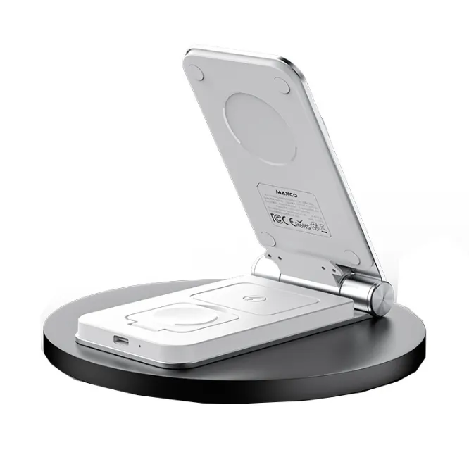 Maxco MW08 15w 3 In 1 Foldable Wireless Charger White — photo 2