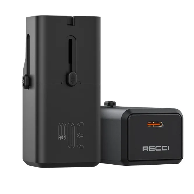 Recci RCG-P07 PD 30W GaN Fast Charger Black — photo 4