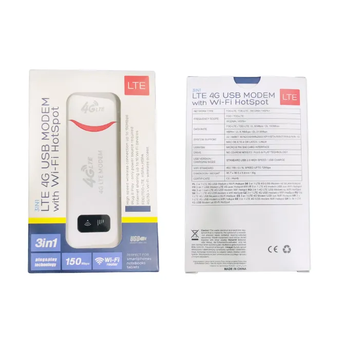 Other / Generic 3 In 1 LTE 4g USB Modem Dongle With Wifi Hotspot — photo 4