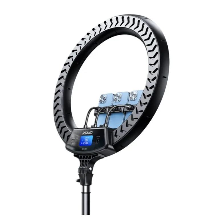 rtako 22″ Ring Light With 3 Phone Holder AR-GTB01-22S — photo 2