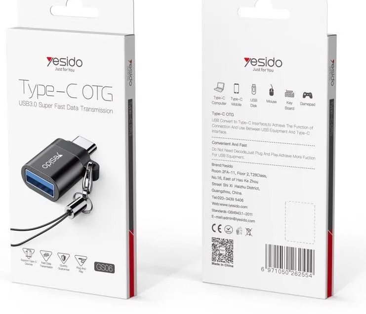 Yesido GS06 Type-C to USB OTG Adapter — photo 2
