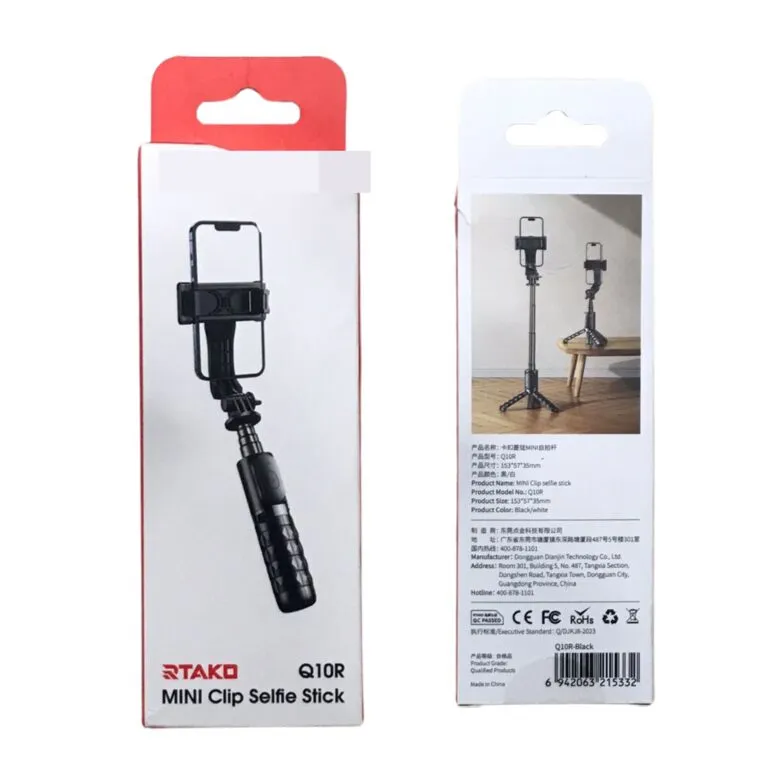 rtako Q10R Mini Clip Selfie Stick — photo 4