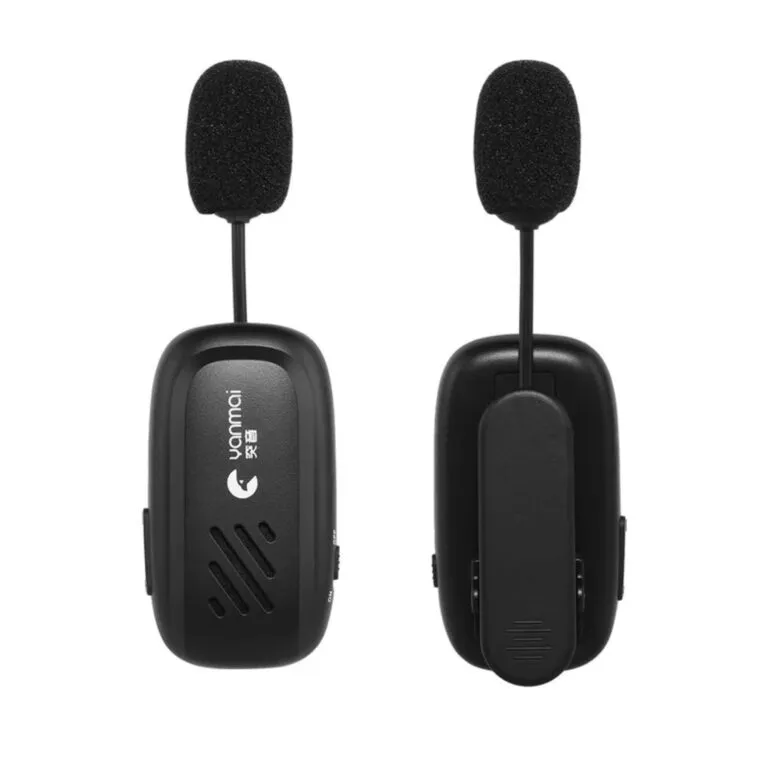 Yanmai K2 Portable Rechargeable Mini Wireless Clip On Mask Microphone Speaker — photo 3