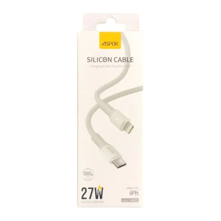 Aspor A085 Type-C to Lightning 27w 1m Cable — photo 3