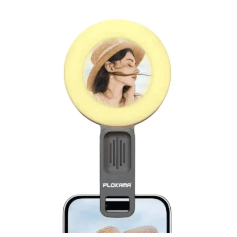 Plokama U20 LED Mini Mirror Clip Selfie Ring Light — photo 2