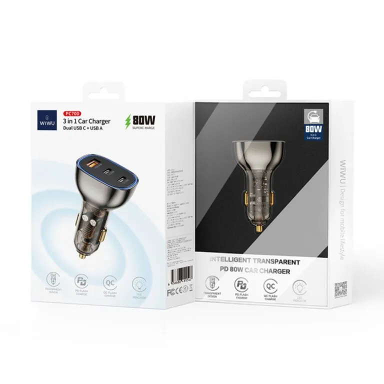 WiWU PC700 Car Charger Black — photo 7