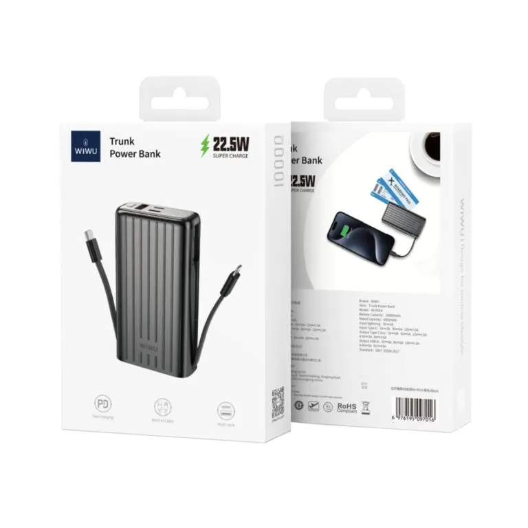 WiWU Wi-P014 Trunk 22.5W 10000mAH Powerbank — photo 4