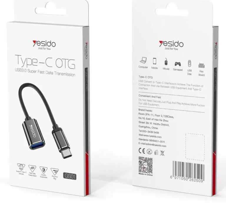 Yesido GS01 Type-C to USB OTG Adapter — photo 2