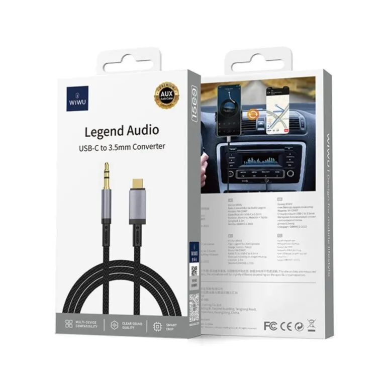 WiWU Wi-C048T Legend Audio Series Type-C to 3.5mm Aux Audio Cable 1.5M — photo 5