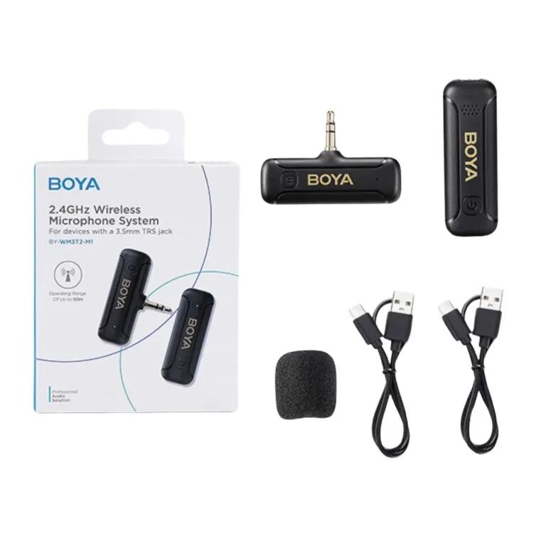 Boya BY-WM3T2-M1 AUX 3.5mm Wireless Microphone System (One Mic) — photo 4