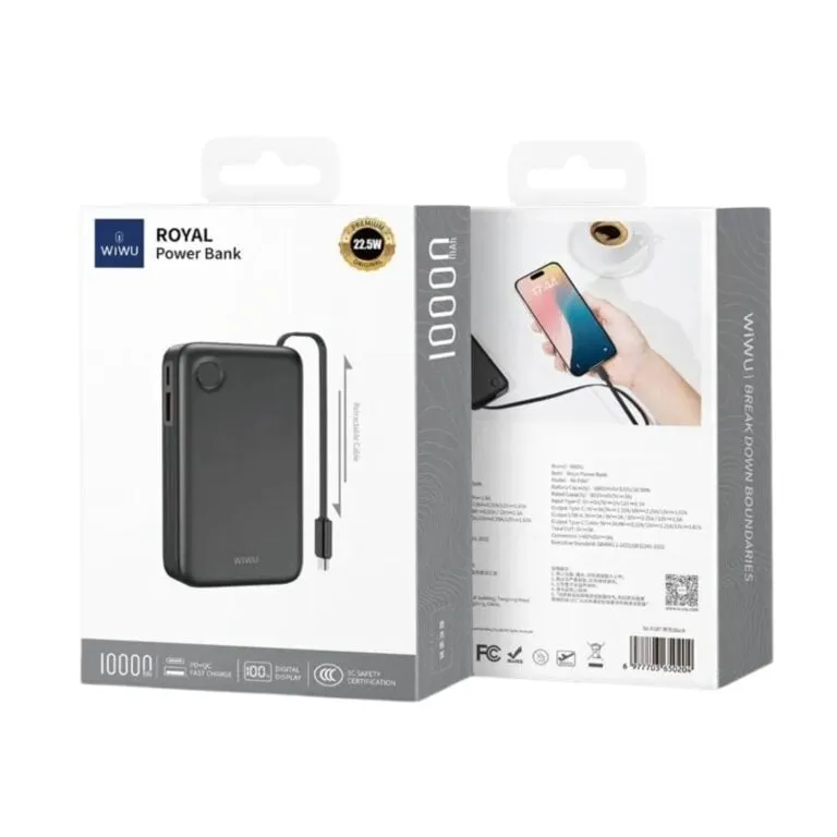 WiWU Wi-P047 22.5w 10000mAH Royal Powerbank — photo 3