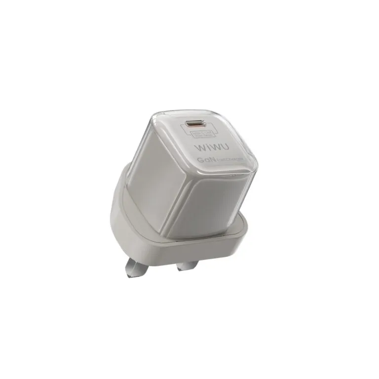 WiWU Wi-U017 Jello 30w Type-C to Type-C PD Gan Fast Charger Titanium — photo 2