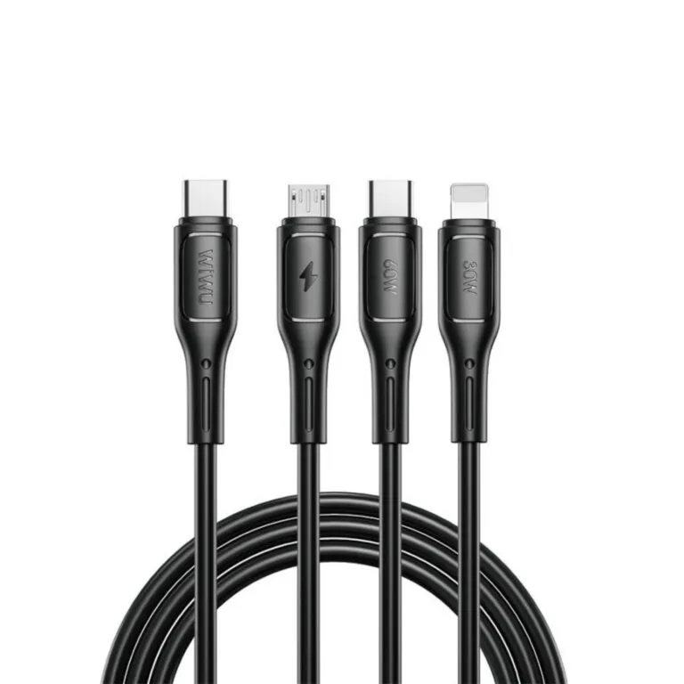 WiWU Starlink Wi-C046E 3in1 USB-C to USB-C, Micro USB, Lightning 60W 1.2m Cable