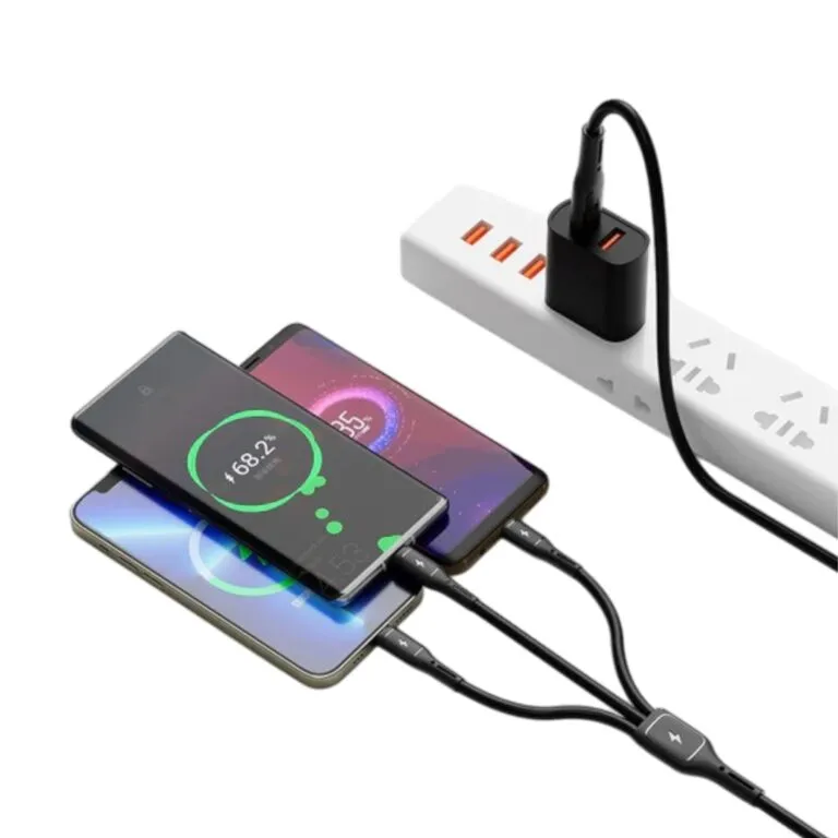 WiWU Starlink Wi-C046E 3in1 USB to USB-C, Micro USB, Lightning 3.1A 1.2m Cable — photo 3