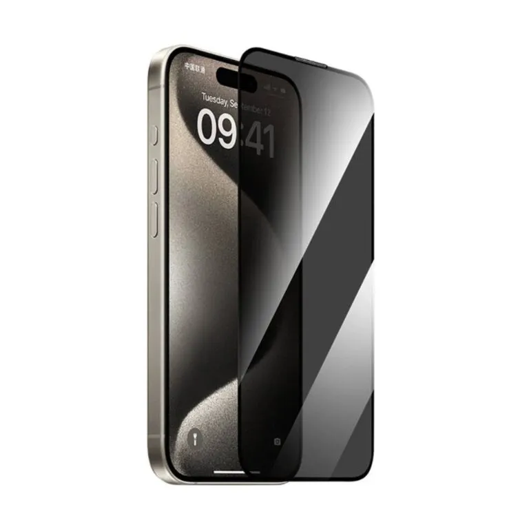 WiWU GT-015 iPrivacy Ultra Hard Tempered Glass For iPhone 15 Pro Max