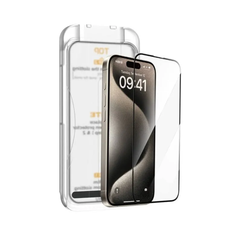 WiWU Wi-SQ008 Easy Install Tempered Glass For iPhone 14 Plus & 13 Pro Max