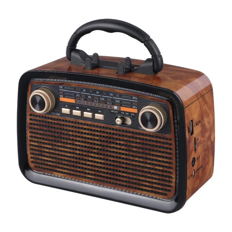 Other / Generic KTF-2027 Vintage Bluetooth Speaker Radio With Torch Light