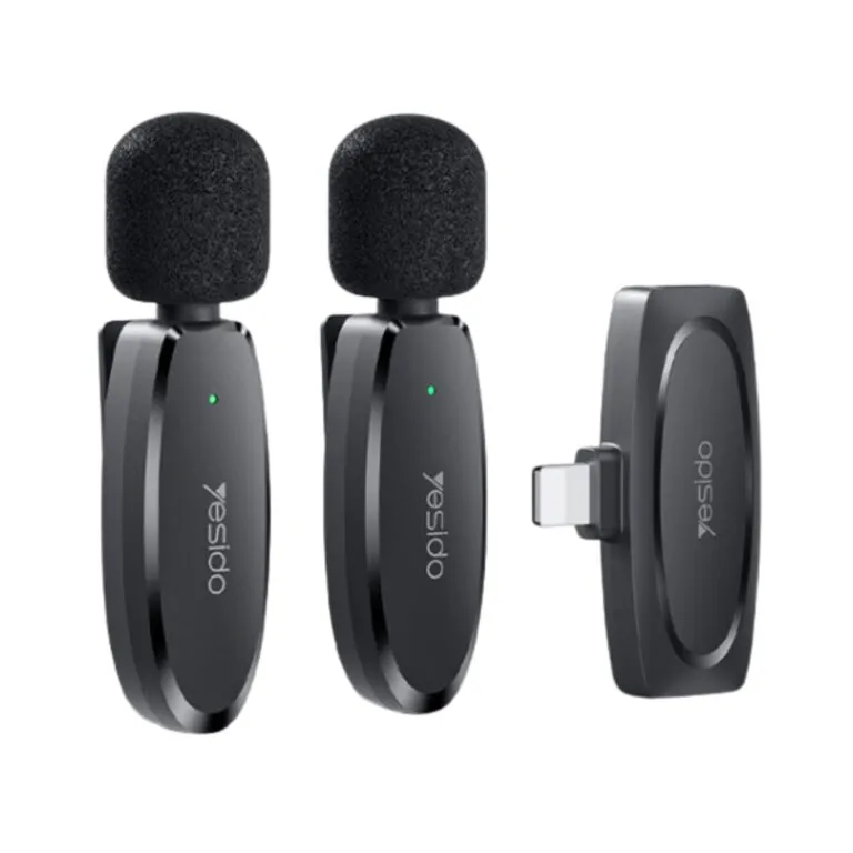 Yesido KR14 Dual Transmitter Wireless Lavalier Microphone