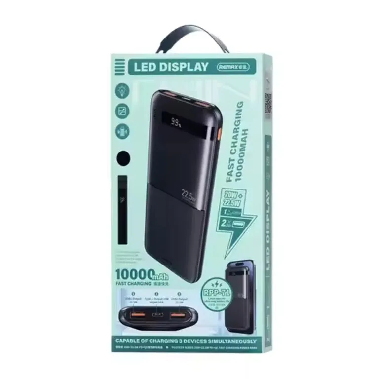 Remax RPP-72 22.5w 20000mAh Powerbank Black — photo 3