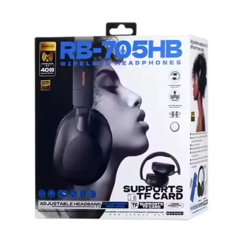 Remax RB-705HB Wireless Headphone Black — photo 3