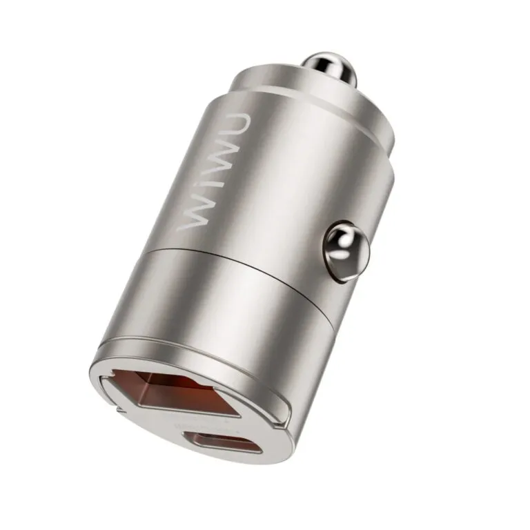 WiWU WI-QC028 Nano 30W Fast Car Charger Titanium — photo 2