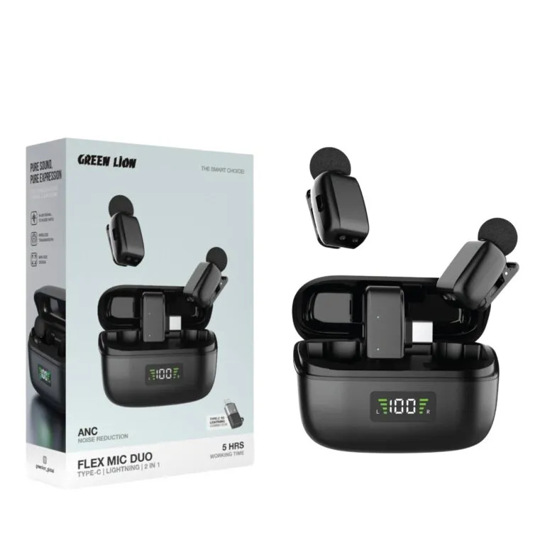 Green Lion Wireless 2 In 1 Flex Mic Duo Type-C and lightning Microphone — photo 2