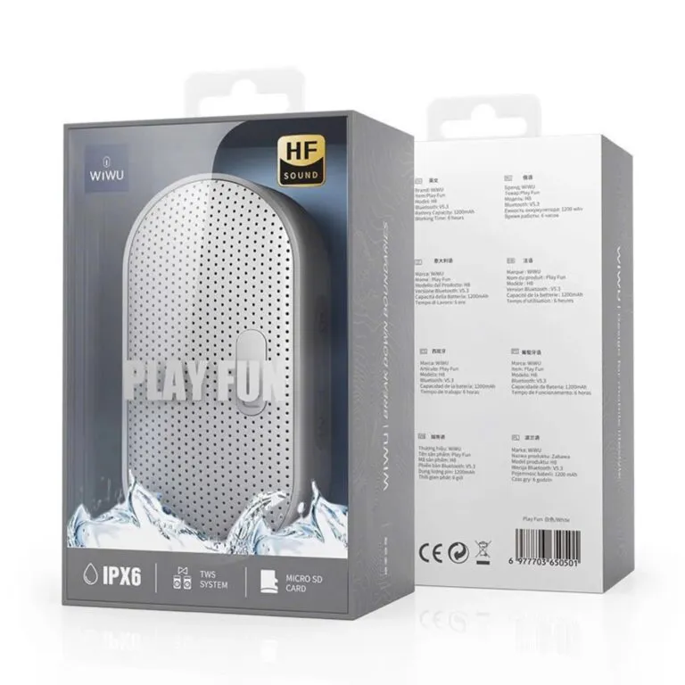 WiWU H8 Play Fun Bluetooth Speaker – White — photo 6